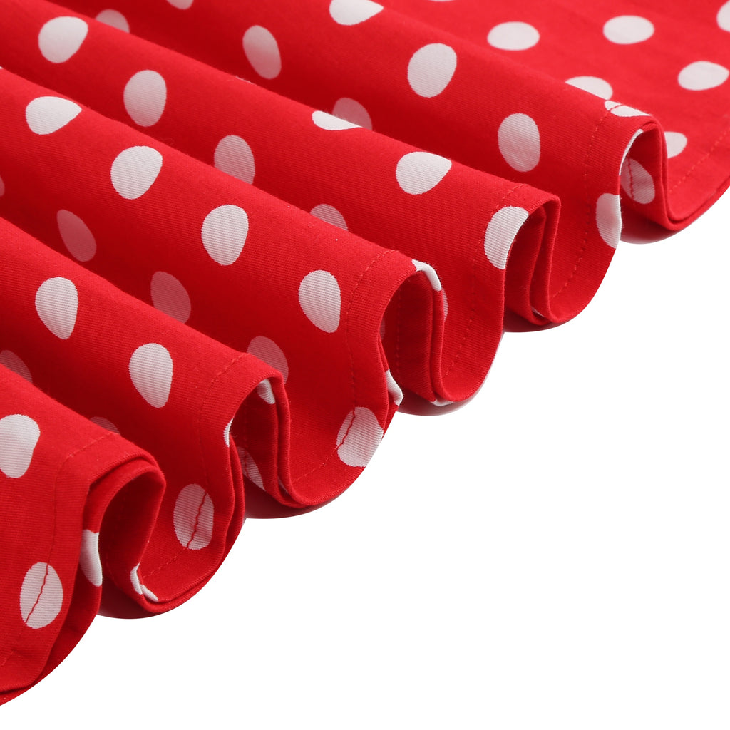 Women's Polka Dot Collared Button-Front Dress
