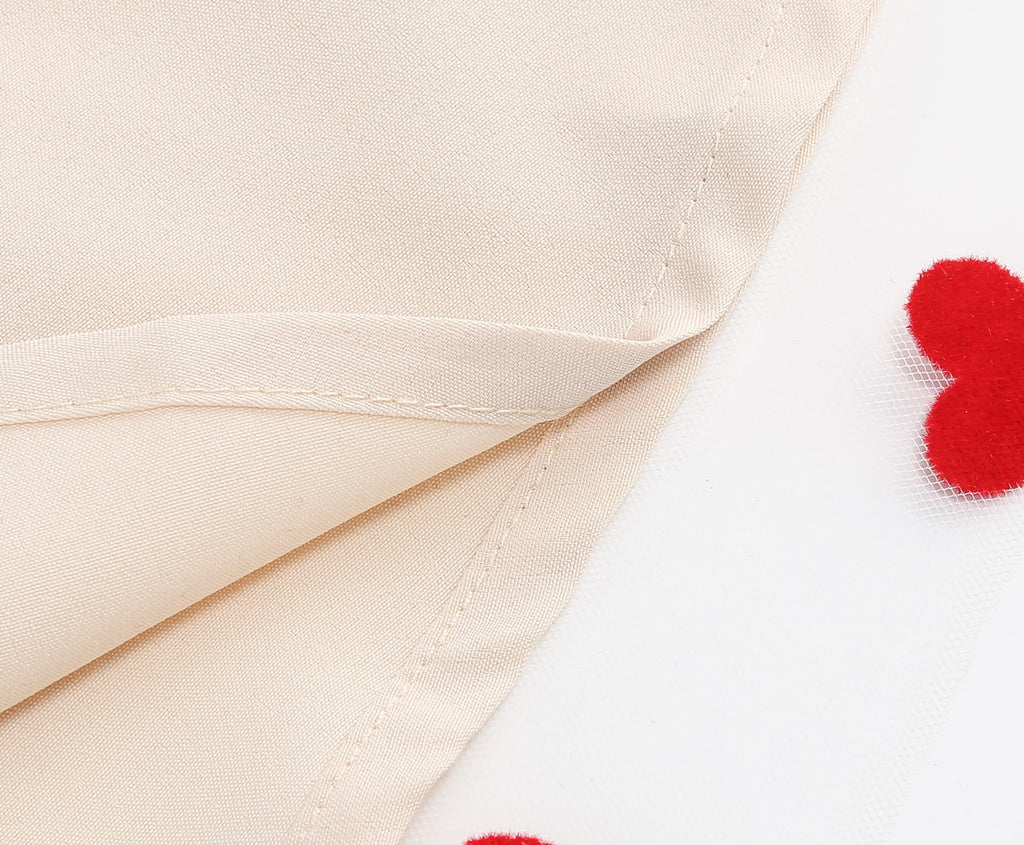 Women's Heart Print Tulle Dress