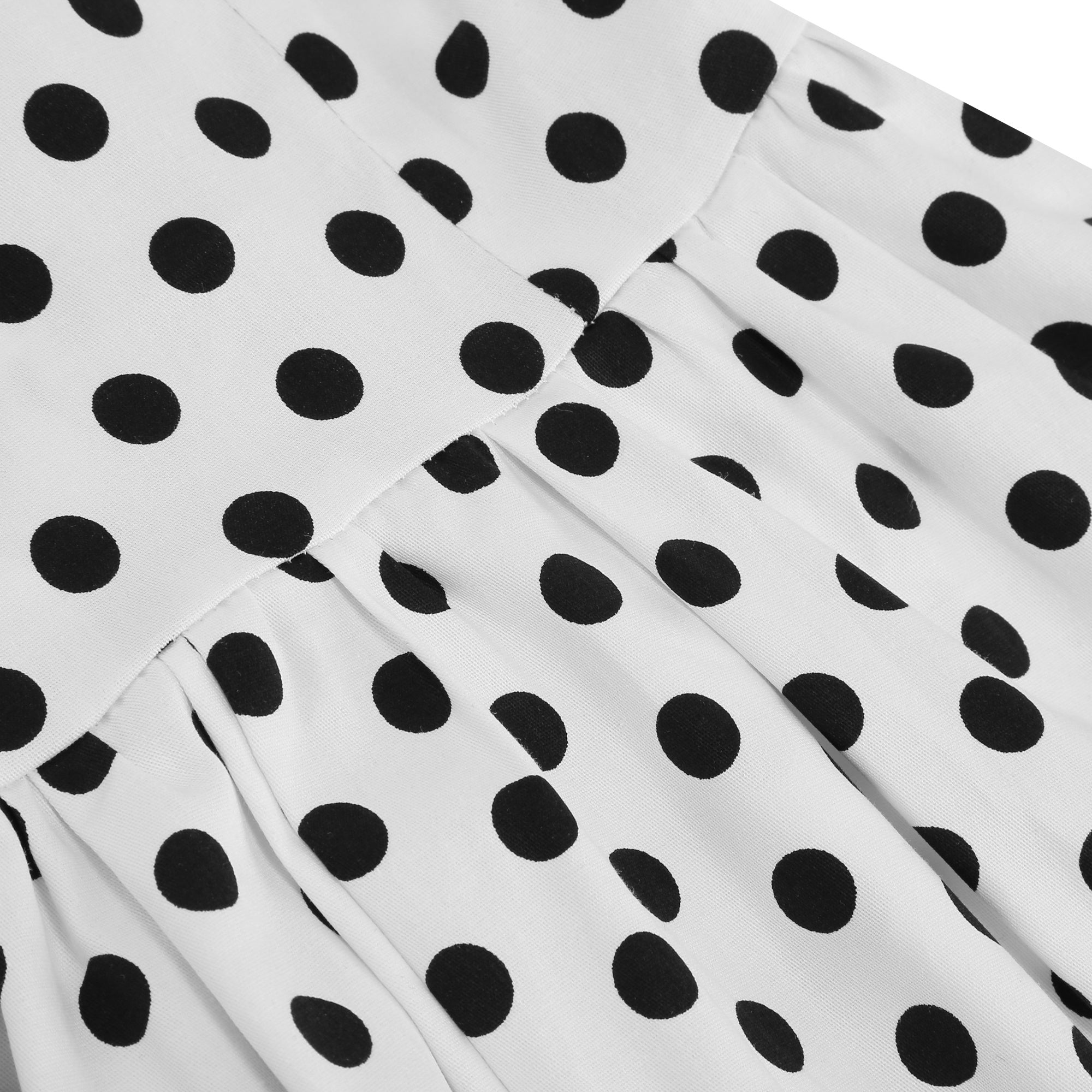 Women's Polka Dot Collared Button-Front Dress