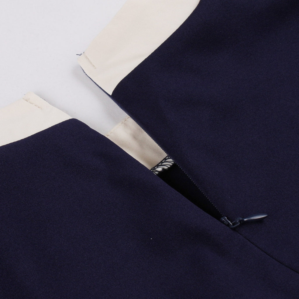 Women's Retro Bow Neck A-Line Midi Dress