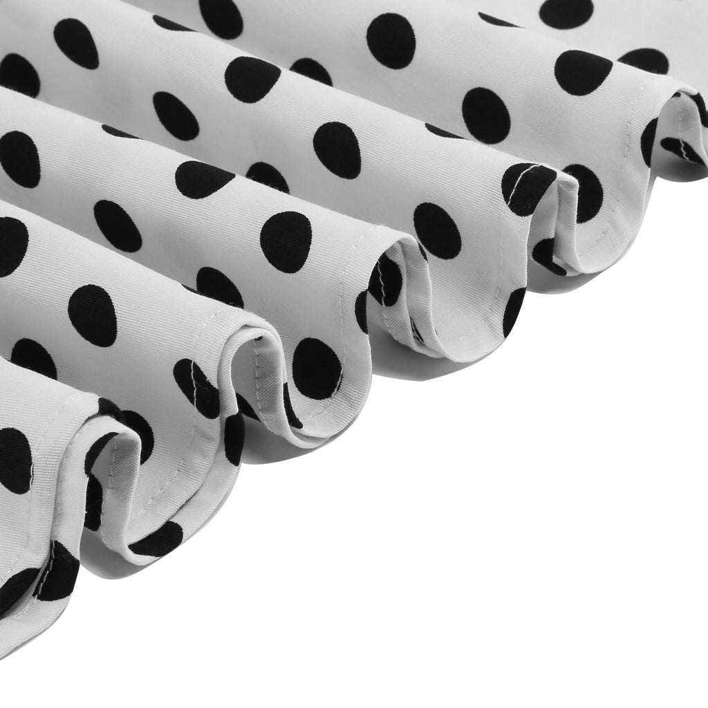 Women's Polka Dot Collared Button-Front Dress