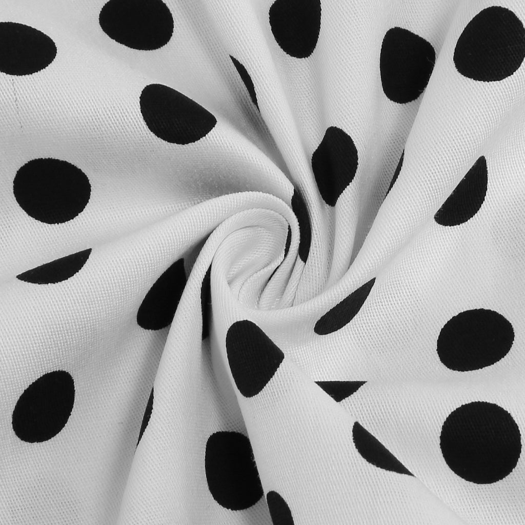 Women's Polka Dot Collared Button-Front Dress