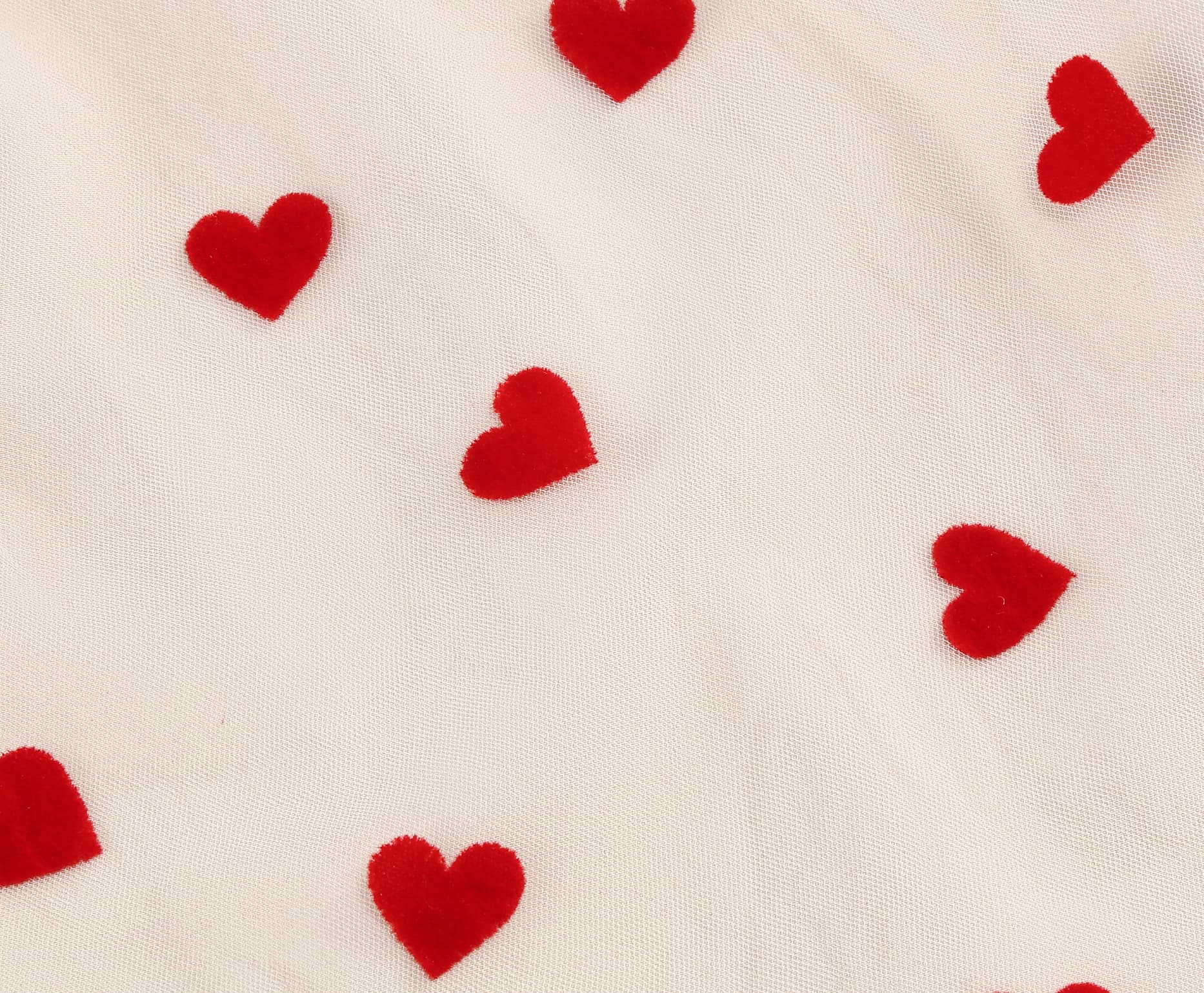 Women's Heart Print Tulle Dress
