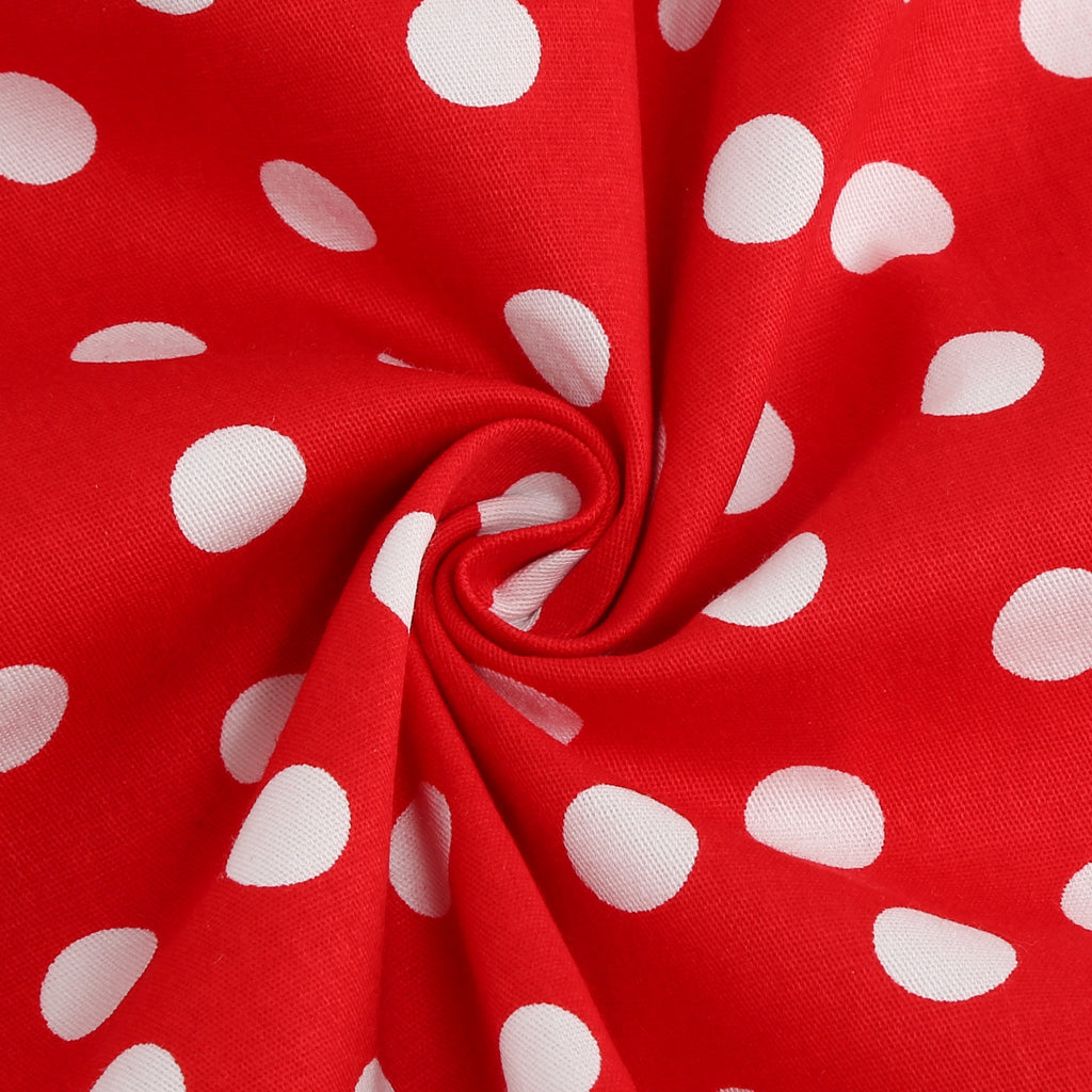 Women's Polka Dot Collared Button-Front Dress