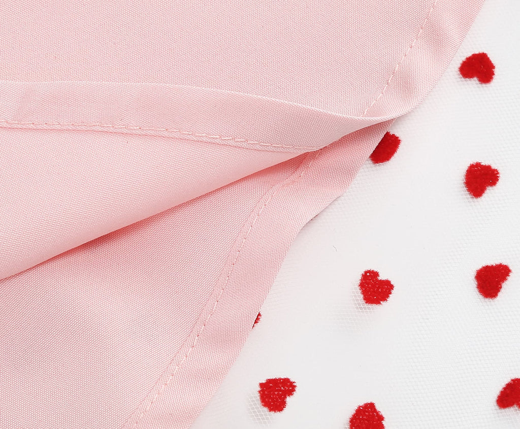 Women's Heart Print Tulle Dress