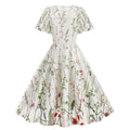 Women's Floral Embroidered Mesh Dress