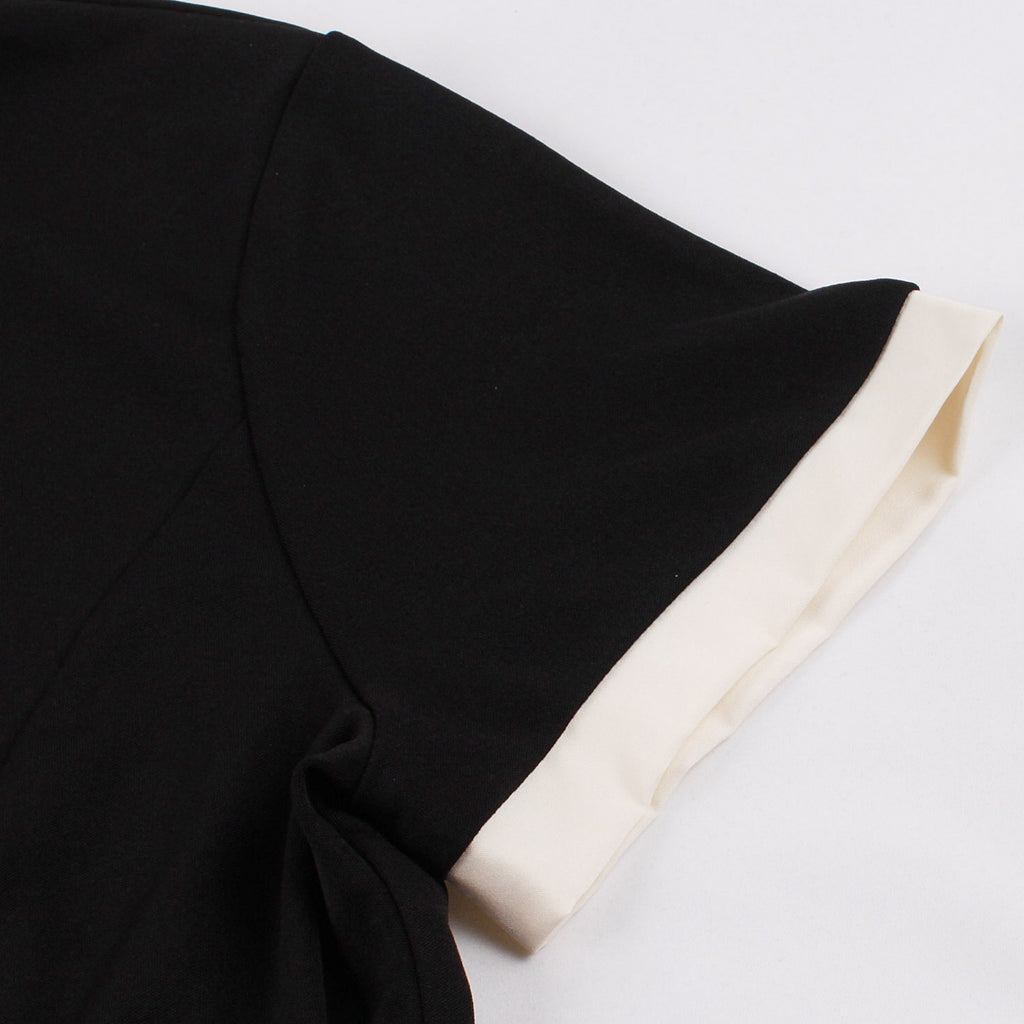 Women's Retro Bow Neck A-Line Midi Dress