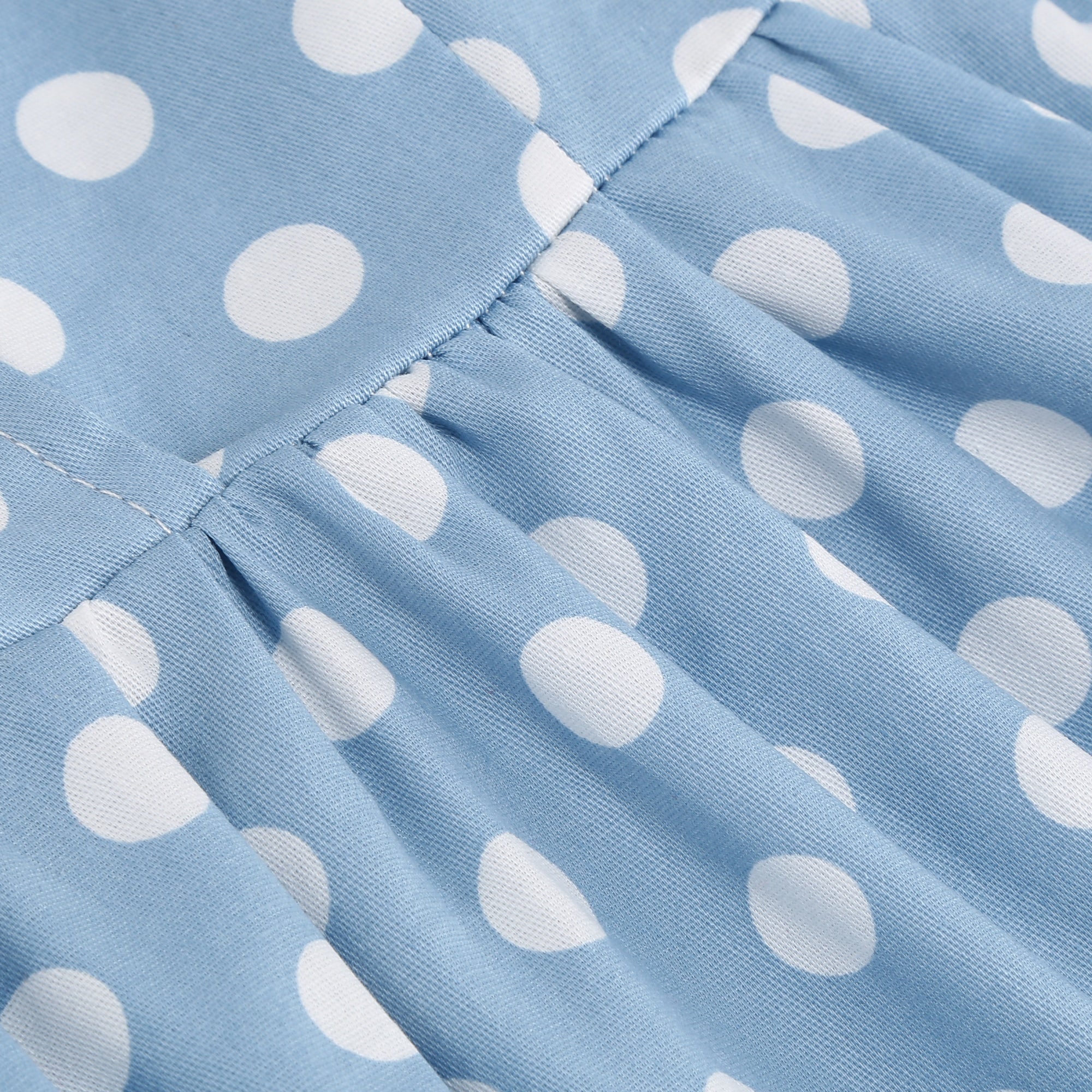 Women's Polka Dot Collared Button-Front Dress