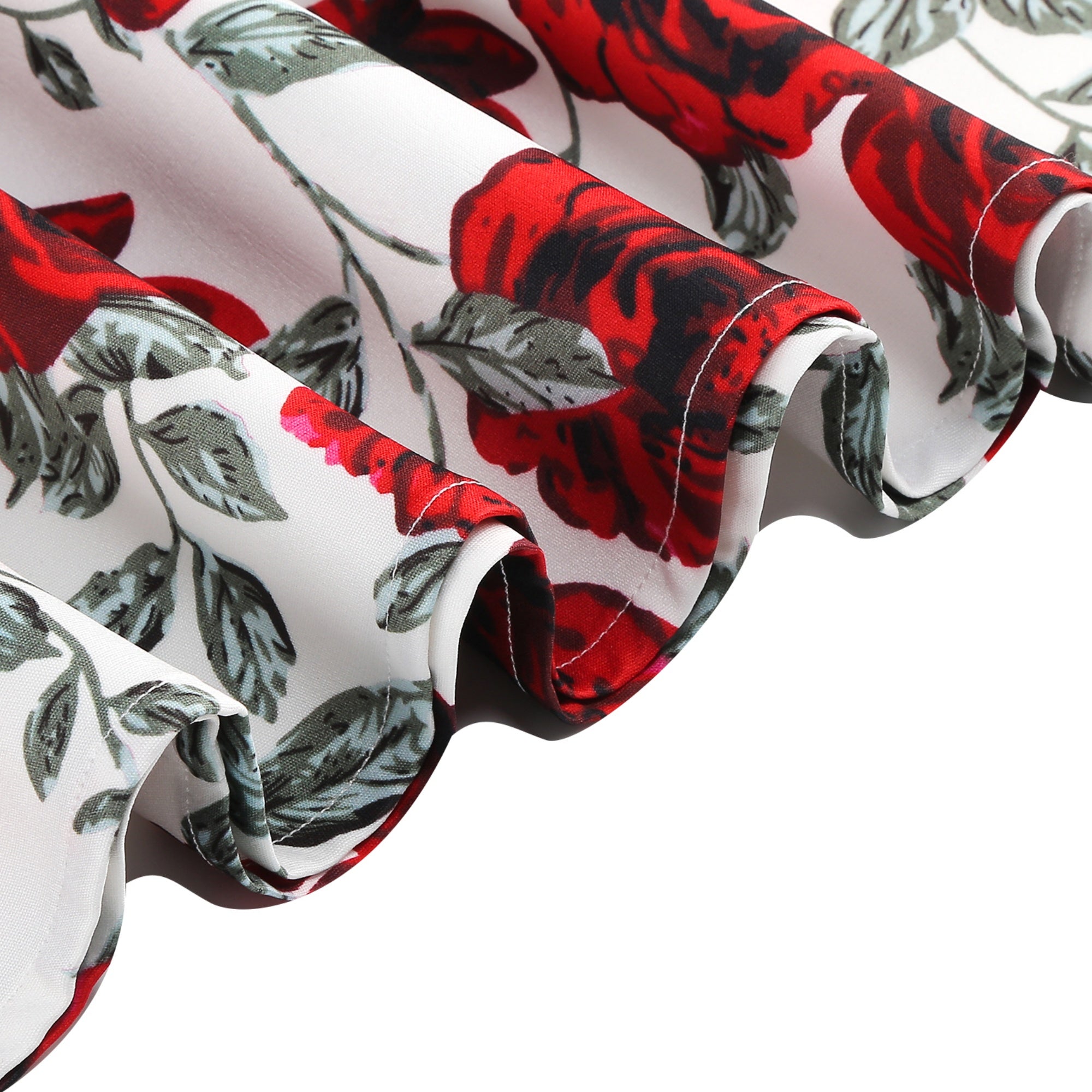 Women's Floral Square Neck Fit & Flare Midi Dress