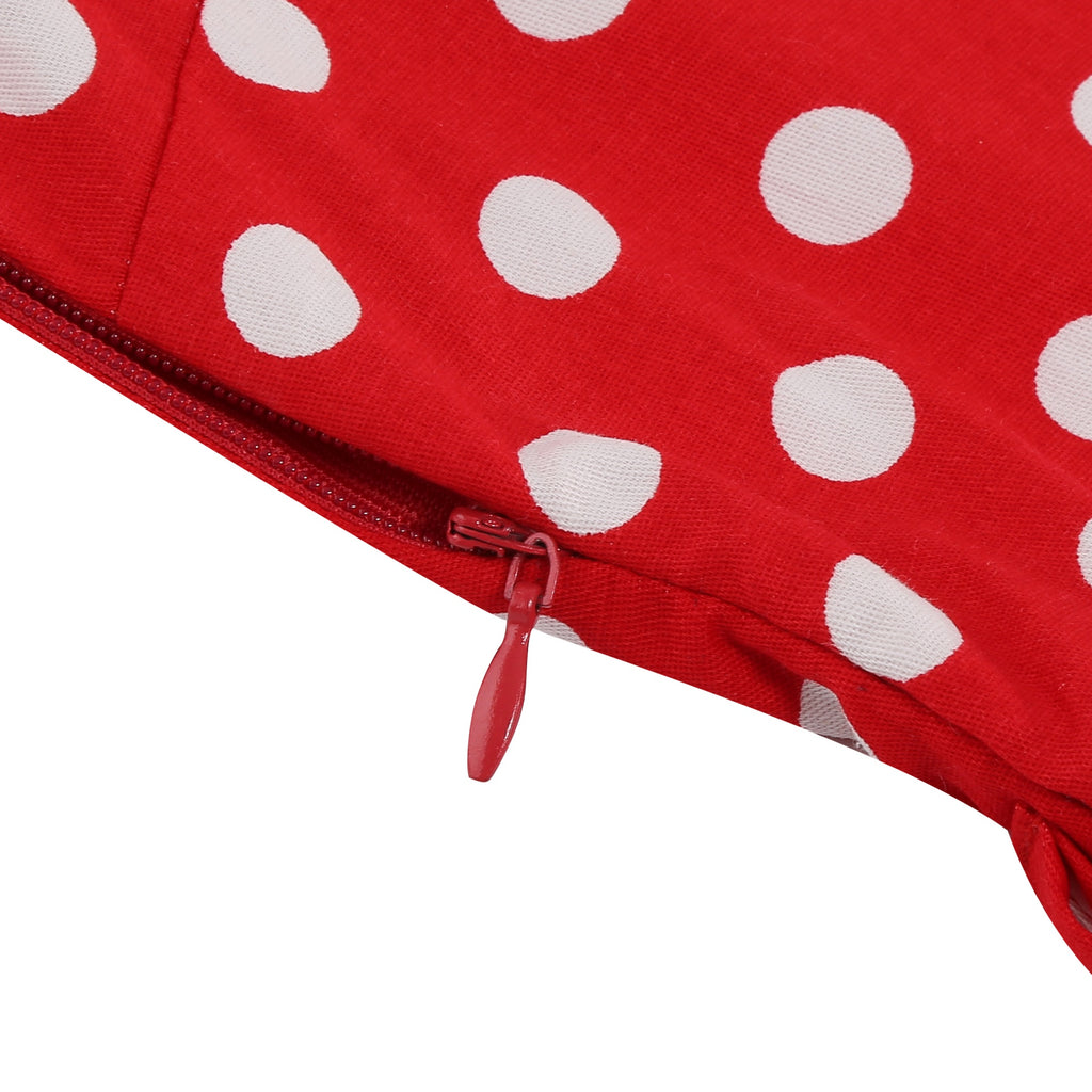 Women's Polka Dot Collared Button-Front Dress