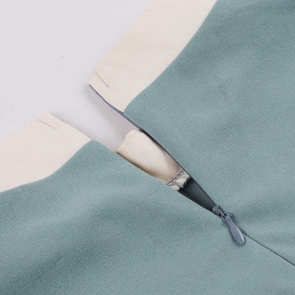 Women's Retro Bow Neck A-Line Midi Dress