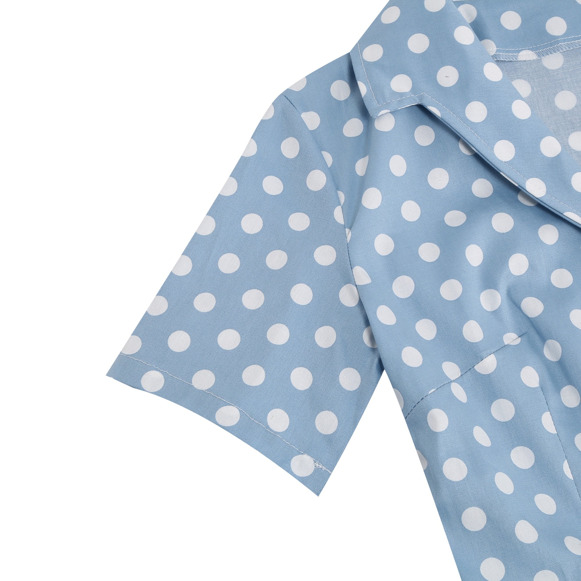 Women's Polka Dot Collared Button-Front Dress