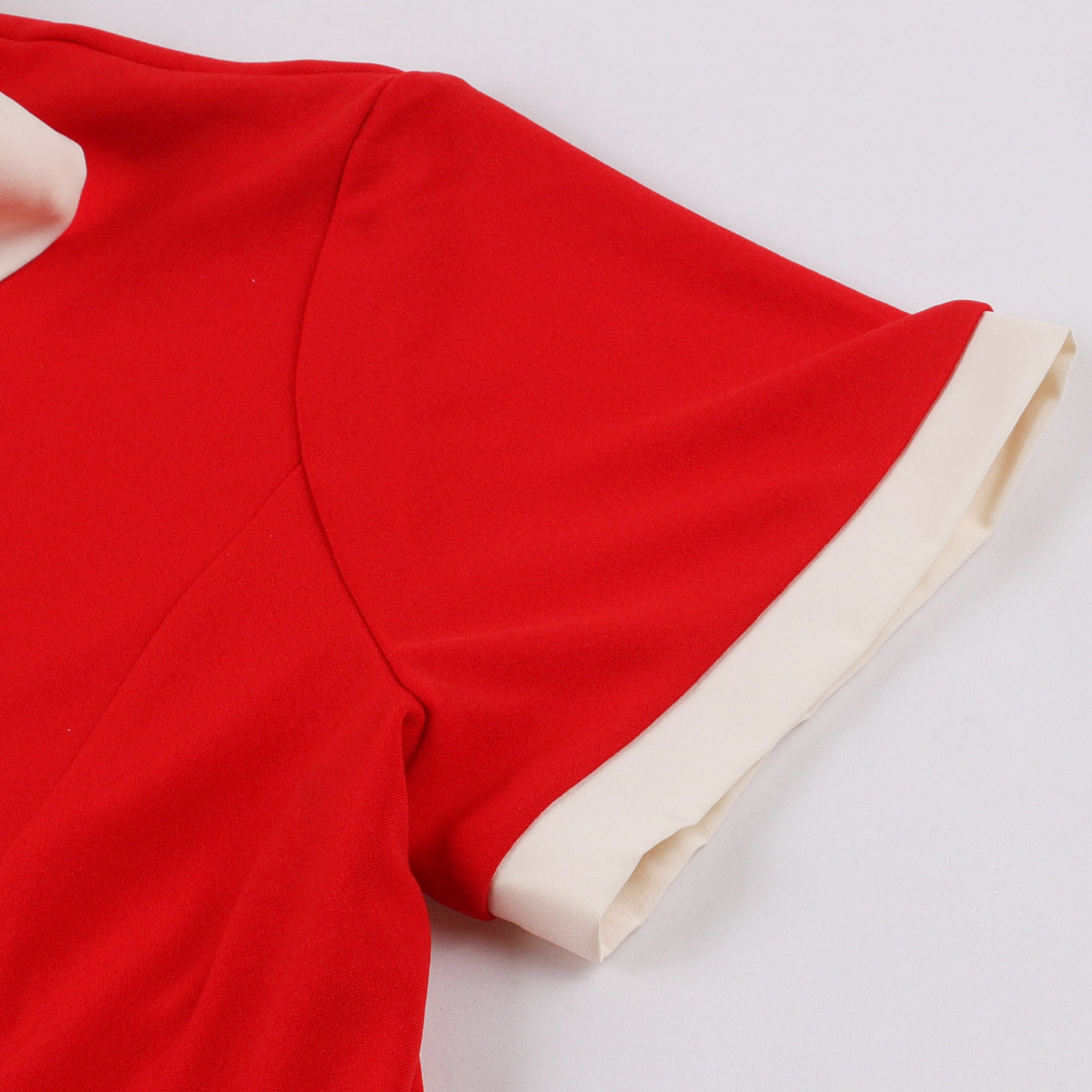 Women's Retro Bow Neck A-Line Midi Dress